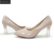 Giày cao gót nữ SODOHA đế cao 7cm thiết kế da mềm đế êm kiểu dáng trẻ