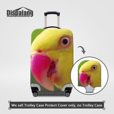 【LZ】△❣  Capa protetora para mala de viagem dispalang capa bonita para mala estampada de papagaio aplicável a 18-32 espaços