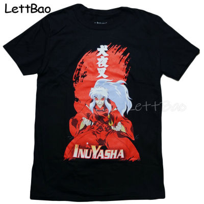 Inuyasha Demon Form Anime Style T Shirt Japanese Clothing Anime Funny Tshirts Men Gothic 100% Cotton Gildan