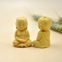 Boxwood carving big Buddha keychain wood carving accessories