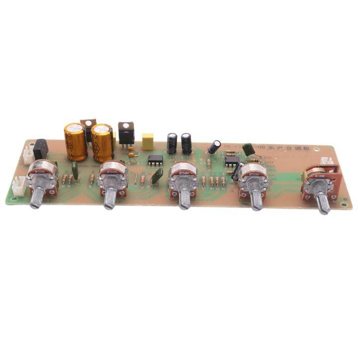 2-0-hifi-an4558-audio-preamplifier-bass-midrange-treble-balance-adjustable-audio-preamp-finished-board-with-tone-control