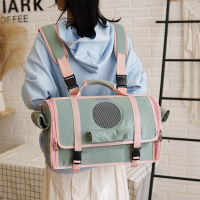 Fashion Dog Carrier Bag Quality Breathable Cat Handbag Foldable Travel Dogs Backpack Puppy Carrying Mesh Shoulder Bags