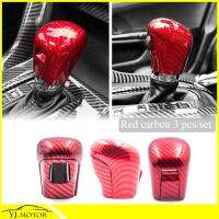 For 2016 - 2020 Honda Civic FC Gear Knob Cover Gear Shifter Cover Trim Carbon Fiber Design Decoration