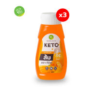 ทีอีเอ ไซรัปคีโต กลิ่นส้ม KETO SYRUP ไซรัป หญ้าหวาน ไม่มีน้ำตาล สูตรคีโต 320 ml x แพ็ค 3 ชิ้น