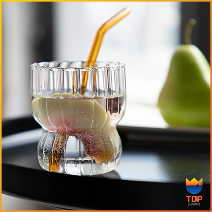 top-ถ้วยแก้วไอศครีม-ถ้วยโยโยเกิร์ต-ดีไซน์เก๋-glass-cup