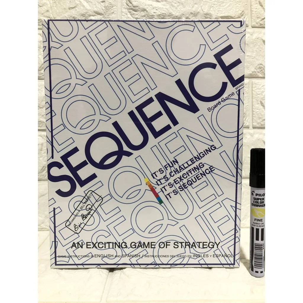 New】 Sequence Board Game An Exciting Game of Strategy Card Game for Kids  and Adults Fun Family | Lazada PH