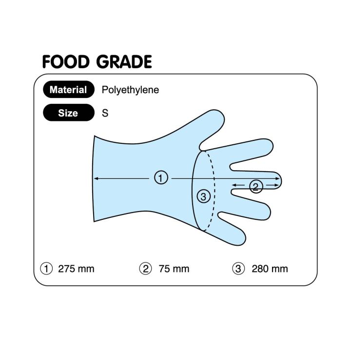 ถุงมือพลาสติกสีฟ้า-เอ็ม-โกลฟ-m-gloves-100-ชิ้น-size-s