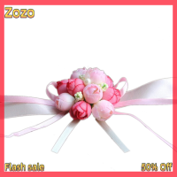 Zozo ✨Ready Stock✨ สร้อยข้อมือ Corsage ข้อมือที่สวยงามน้องสาวเจ้าสาวมือดอกไม้งานแต่งงานปาร์ตี้ S