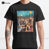 Famous Artists Vincent Van Gogh Salvador Dali Banksy Van Gogh Dali Artist Parody Classic T-Shirt Tee Shirt