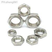 5/50pcs M2.5 M3 M4 M5 M6 M8 M10 M12 M14 M16 304 A2-70 Stainless Steel Flat Hex Hexagon Thin Nut Jam Nut DIN439 GB6172