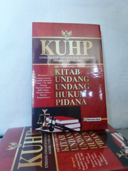 BUKU KUHP-KITAB UNDANG-UNDANG HUKUM PIDANA REVISI 2023-MU | Lazada ...