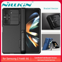 Nillkin สำหรับ เคสโทรศัพท์ Samsung Galaxy Z Fold 5 5G Case Slide Camera Protection Back Cover Privacy Protecting Casing Fashion Hardcase with invisible Bracket samsungzfold5 Casing