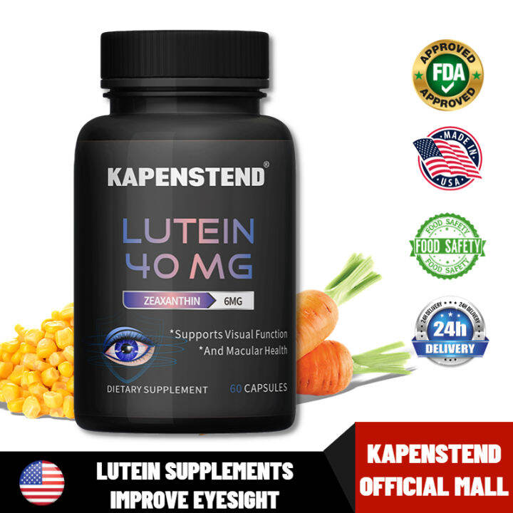 Lutein 40mg With Zeaxanthin, Supports Eye Health,Vegan, Gluten Free