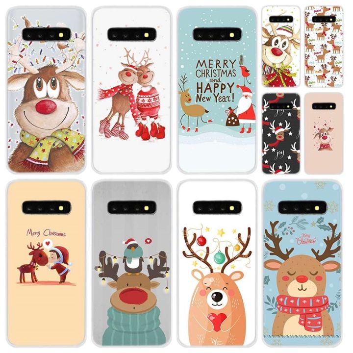 soft-silicone-case-for-samsung-galaxy-s21-s20-uitra-s10-s9-s8-plus-lite-ultra-s20fe-s10e-s7edge-cute-christmas-deer