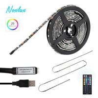 TV Led Strip Lights 9.8ft 90 LEDs TV Backlight Black USB LED Strip Lights Kit 20 Colors TV Lights For 46 Inch~65 Inch HDTV PC