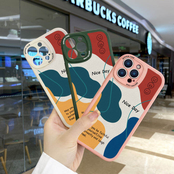 ggk-เคสโทรศัพท์สำหรับ-oppo-reno10-pro-5g-เคสหลังหนังลายการ์ตูนยิ้มได้เคสนิ่มทำจากซิลิโคน-pu-ปกหนัง