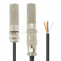 Temperature Humidity Sensor Probe Cable Metal Head Digital Capacitance Sensors 1M Length I2C Output SHT20 SHT30 SHT40 SHTC3 Electrical Trade Tools Tes