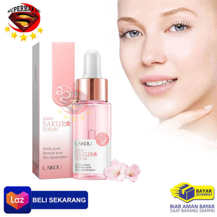 Serum LAIKOU Japan Sakura Serum Wajah Peremajaan Kulit Serum Perawatan