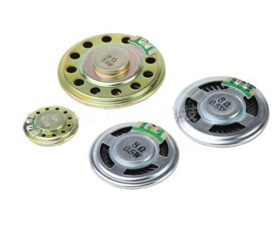 10PCS/LOT 0.5W 8R Small Speaker Diameter 20mm 23mm 28mm 30mm 40mm 50mm Internal Magnetic Toy Horn CONNECTOR IN BOARD