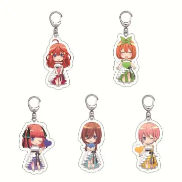 15 Styles The Quintessential Quintuplets Key Chain 5-Toubun No Hanayome  Keychain Itsuki Nakano Nino Ichika Miku Anime Manga Toys