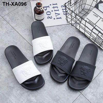 Male 2023 new summer shoes and slippers boy one word procrastinates antiskid odor-proof personality is cool