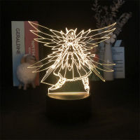 LED Night Light USB Atmosphere 3D Lamp Fairy Tail Erza Scarlet Acryic Nightlight APP Control Kids Birthday Gift