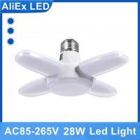 [Qingxin fabrics] E27หลอดไฟ LED ใบพัดหลอดไฟ30W AC85 265V พับไฟ Led หลอดไฟ Lampada สำหรับไฟเพดานบ้านพร้อมรีโมทคอนโทรล