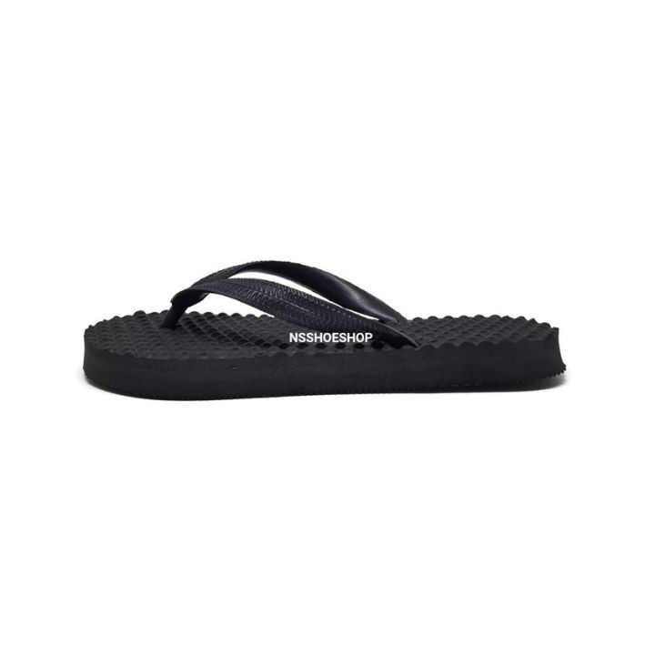 nsshoeshop-รองเท้าแตะฟองน้ำ-สีดำ-พื้นตุ่ม-foxtail-เบอร์-9-11-รองเท้าฟองน้ำ