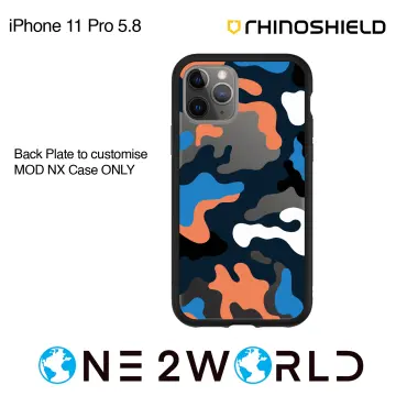 RhinoShield iPhone 12 mini Case MOD NX with Rim, Button, Frame, Clear Back  Plate Mint Green