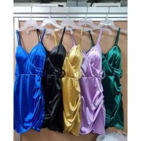 Sa27 Shiny Satin Tight Short Dress Wear It And Look y Elegant Parties Night Out Work At Pretty Pr Wedding Event.