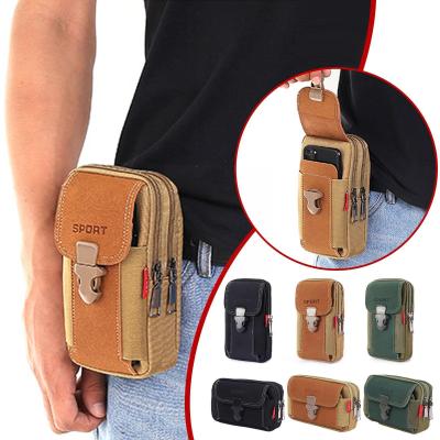 Waist Pack Mens Casual Bag Travel Purse Belt Zipper Pocket Sport Fanny Pack Outdoor Multifunction Phone Running Tactical Bag Running Belt
