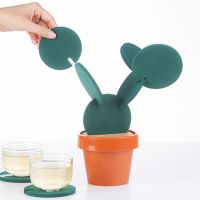 【CC】 Cactus Cup Coaster Set Table Mats for Dining Drinks Mug Holder Placemat Insulation Items