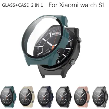 2 In 1 Film + Case For Xiaomi Watch S1 Pro Screen Protector Sleeve PC Shell