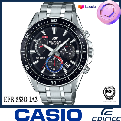 Casio Edifice นาฬิกาข้อมือผู้ชาย สายสแตนเลส รุ่น EFR-552D-1A3 - สีดำ ของใหม่ของแท้100% ประกันศูนย์เซ็นทรัลCMG 1 ปี จากร้าน M&amp;F888B