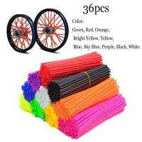 36Pcs Bike รถจักรยานยนต์ล้อ Spoked Protector ผิวครอบคลุมท่อสำหรับ Motocross จักรยานจักรยาน Cool อุปกรณ์เสริม10สี