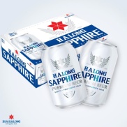 Bia Hạ Long Sapphire Premium thùng 24 lon x 330ml