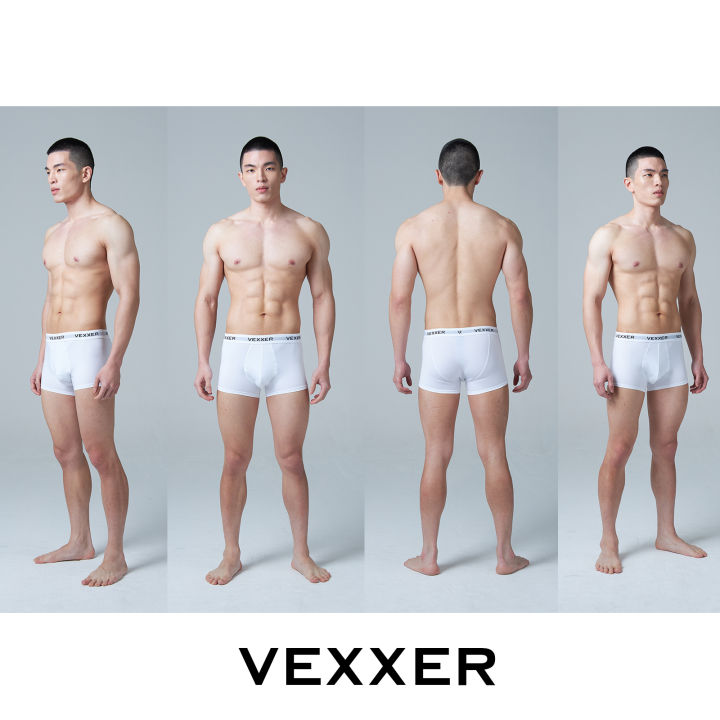 vexxer-undewear-trunk-x01-สีขาว-กางเกงใน-ลดการเสียดสี-ระบายอากาศได้ดี-กางเกงในชาย-กางเกงชั้นในชาย-boxer-บ๊อกเซอร์