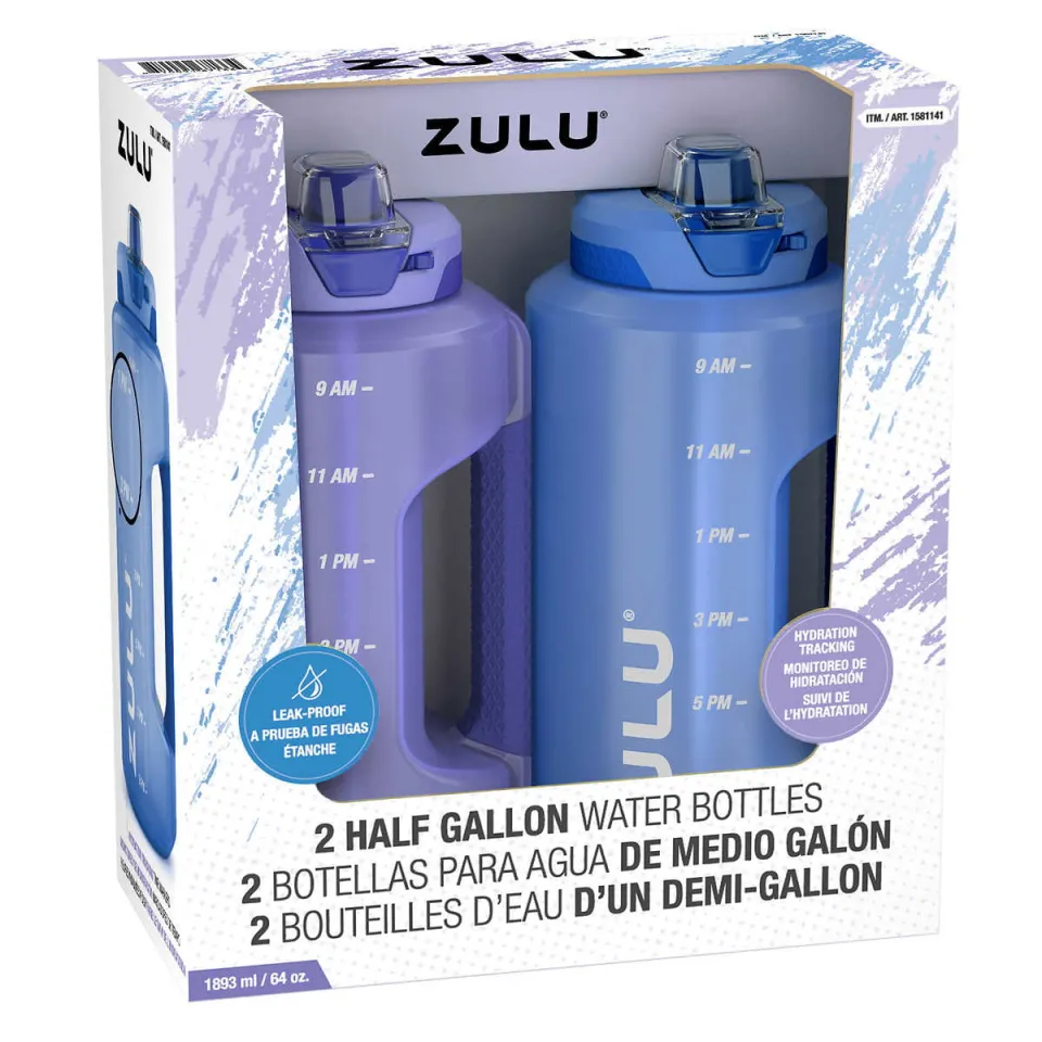 Zulu Goals 64oz Half Gallon Plastic Jug - Gray