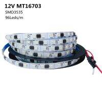 12V แอดเดรส MT16703แถบไฟ LED 5M 4Pin Dual-Signal 96 Leds/m WS2815อัพเดต SMD 3535พิกเซล RGB เทปไฟอัจฉริยะ