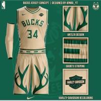 New arrival Bucks Jersey Customized Name and Number Basketball Jersey Set for Men Nba Uniforms Suit Basketball Jersey