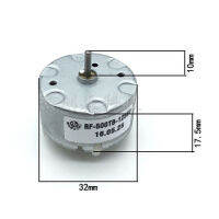 มอเตอร์ RF500TB-12560 Mabuchi 1ชิ้น,Mesin Semprot จอ DC DC 1.5V 6V 12V 4600RPM 32มม.