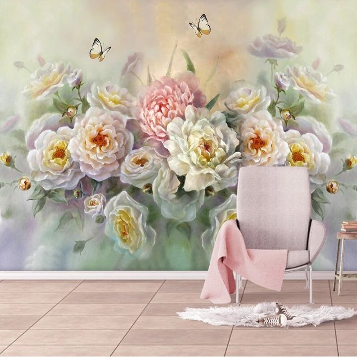 Custom photo 3d wallpaper European-style hand-painted oil painting