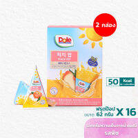 Dole ฟรุต ป็อป พีช ขนาด 62มล. 8แท่ง/กล่อง (2 กล่อง)