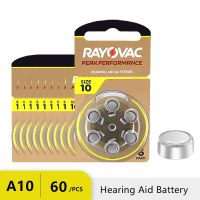 60PCS Hearing Aid Battery A10 RAYOVAC PEAK Zinc Air Batteries For BTE CIC Hearing Aid Sound Amplifier Battery Dropshipping