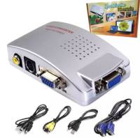 กล่องแปลงสัญญาณ VGA to AV Box PC TO TV Converter