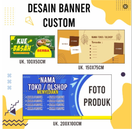 Desain dan Cetak Banner / Spanduk // MMT Toko, Olshop, Kedai, Warung ...