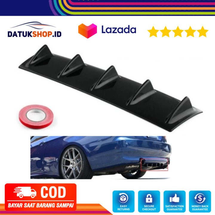 Rear Bumper Spoiler Universal Bumper Diffuser Extender Body Kit ...