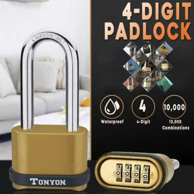 TONYON  กุญแจบ้าน กุญแจล็อค กุญแจแบบตั้งรหัสผ่าน 4 หลัก