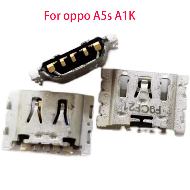 ปลั๊กคอนเนคเตอร์ชาร์จพอร์ตเสียบไมโคร-usb-ใหม่สำหรับ-a5s-oppo-ส่วนซ่อม-a1k