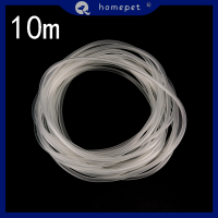 ? Homepet 5/10M CLEAR Aquarium ซิลิโคนท่ออากาศปั๊มออกซิเจนสำหรับถังปลา4/6mm